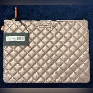 NWT MZ Wallace Metro Pouch in Rose Gold Metallic